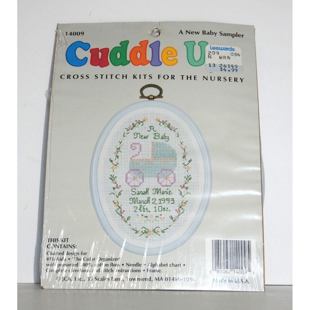 Cuddle Ups Cross Stitch Kit for the Nursery #14009 A New Baby SEALED